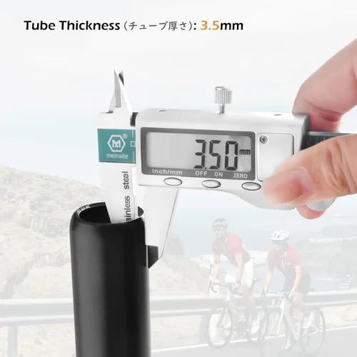 Miniatura 7 de Tija de sillín de bicicleta TRIWONDER 25.4mm 27.2mm 28.6mm 30.4mm 30.8mm 31.6mm de aluminio de 350mm de longitud poste de sillín de aleación poste