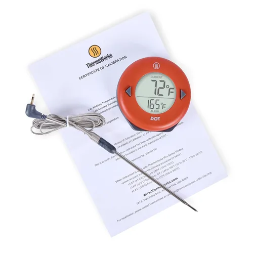Miniatura 3 de ThermoWorks DOT — El Termómetro de Alarma Simple Favorito de los Chefs - Rojo Pimienta de Cayena Pimienta de Cayena Roja
