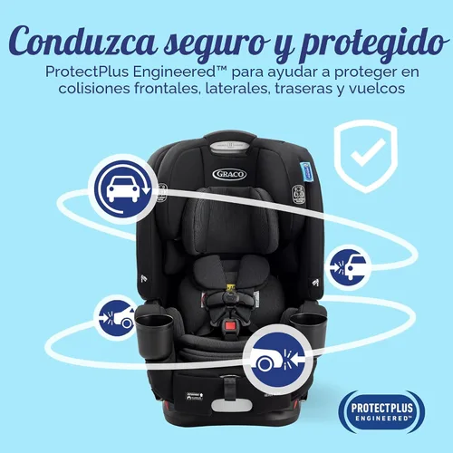 Miniatura 6 de Graco 4Ever DLX Slim 4 en 1 Asiento de automóvil para bebé a niño pequeño, orientación trasera, orientación delantera, a elevador de respaldo alto