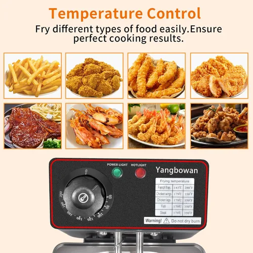 Miniatura 2 de Freidora eléctrica de 2.5 litros de capacidad, tapa de 1300 W con ventana de visualización y filtro de olor, temperatura ajustable, cesta extraíble