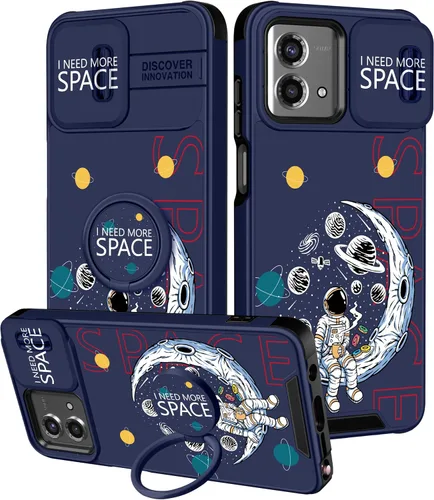 Miniatura 28 de Funermei Funda para Moto G Play 4G 2024 – Funda para teléfono para mujeres y niñas, diseño único de gato y libros, diseño único con funda