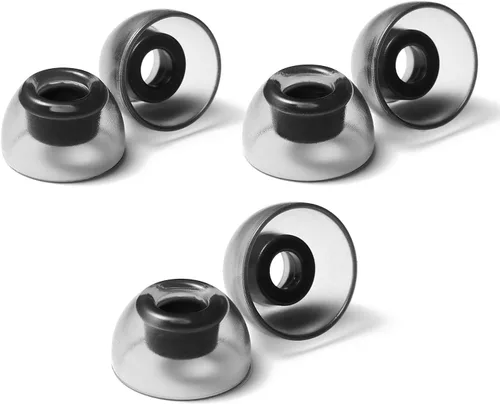AZLA SednaEarfit - Cristal para TWS (talla S/MS/M) 3 pares, puntas de repuesto para auriculares con cancelación de ruido, para Galaxy Buds 2/Airpods