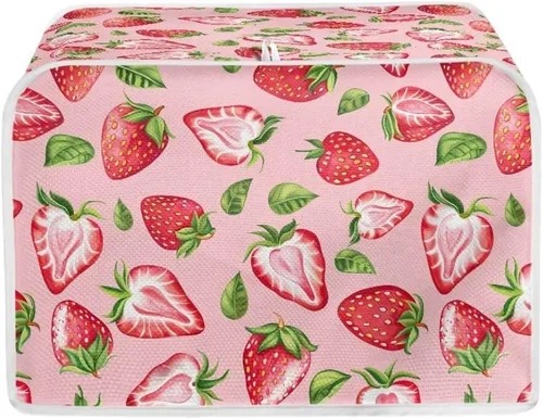 Miniatura 39 de Coldinair Cubierta para tostadora de dos rebanadas con estampado de aguacate, cubierta de electrodomésticos pequeños con diseño de frutas