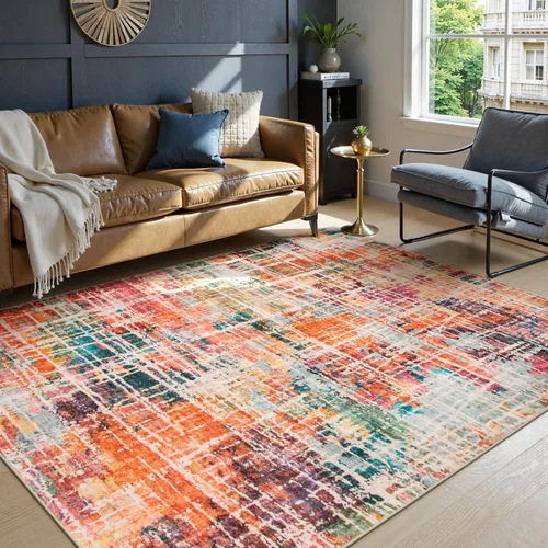 Miniatura 19 de Beeiva Alfombra de Pasillo Lavable Boho de 2 x 6 Pulgadas, Alfombras de Pasillo para Interiores Antideslizantes con Respaldo de Goma, Alfombra