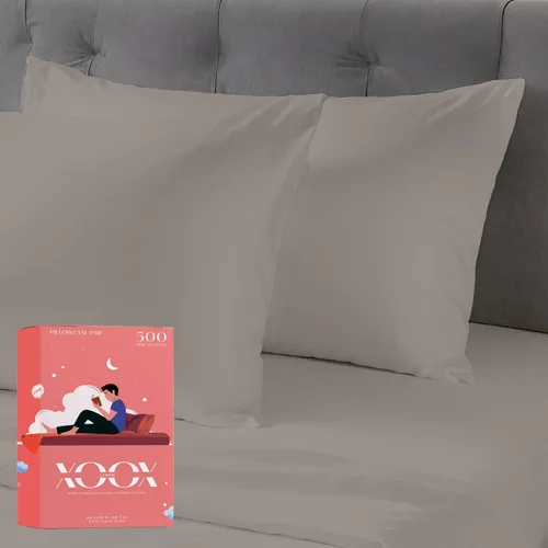 Miniatura 24 de XOOX Linen Juego de Sábanas de Algodón 100% Twin - Sábanas de Algodón de 500 Thread Count Tamaño Twin, Extra Suaves, Tejido Satén, Sábanas