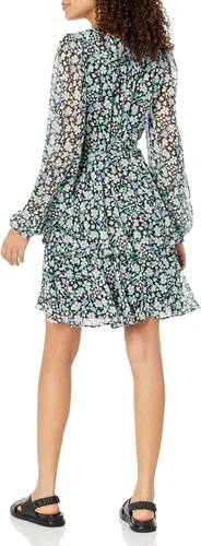 Miniatura 2 de Karl Lagerfeld Paris Women's Floral Tie Ruffle Dress