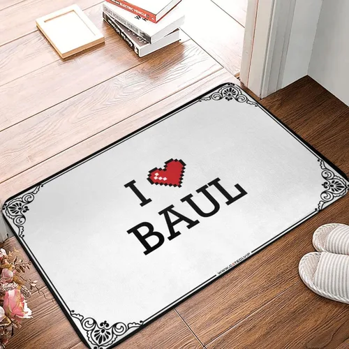 Summer Front Door Mat I Love Baul Doormat Home Entrance Decor Outdoor Fall Decor (Color : Colour, Size : 40X60CM)