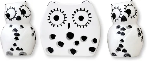 Miniatura 16 de ACK Viva Collection - Juego de sal y pimienta de cerámica pintada a mano con lunares rojos, recargable, 3-1/2 pulgadas de alto, decoración de cocina