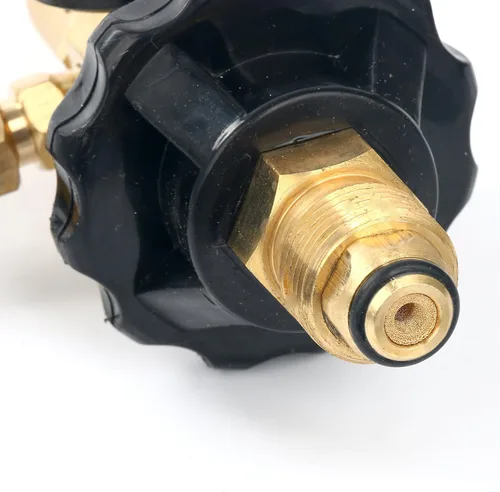 Miniatura 7 de Regulador del inflador del flujo de aire del relleno del globo del látex del helio 0-3000 PSI con el indicador para la válvula del tanque CGA580