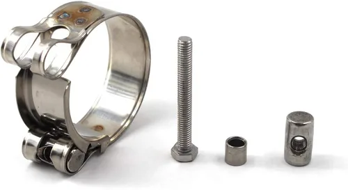 Miniatura 5 de Abrazadera de perno en T de 0.669-0.748 in Abrazadera de tubo de acero inoxidable 304 Abrazadera de manguera de servicio pesado (paquete de 6)