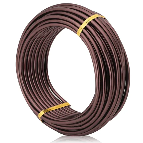Miniatura 15 de Negro-1.0-Alambre de aluminio anodizado para bonsái de 250g de gran rollo, muchas tallas para elegir, KSVZS alambre de metal flexible