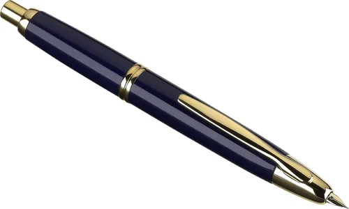 Miniatura 64 de PILOT Vanishing Point Collection - Pluma estilográfica retráctil, color azul carbonesco con detalles de rodio, tinta azul, punta fina (60149)