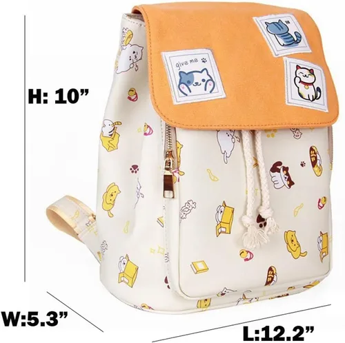 Miniatura 2 de MONMOB Neko Atsume - Mochila de anime tipo funda para gato, mochila para niñas adolescentes, mochila para exteriores