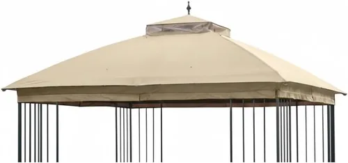 Garden Winds Cubierta superior de repuesto RipLock 350 reforzada compatible con Garden Treasures Steel Finial de 10 x 10 pies, modelos de cenador
