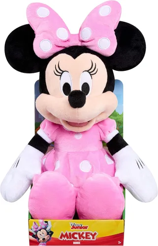 Miniatura 3 de Just Play - Juguete de peluche grande de Minnie Mouse de Disney Junior Mickey Mouse con licencia oficial para niños de 2 años en adelante