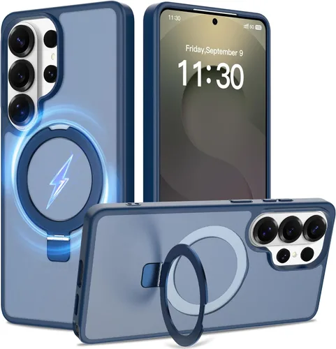Miniatura 27 de Funda con soporte ultra magnético para iPhone 17 Pro Max [protección militar contra caídas] [compatible con MagSafe] a prueba de golpes, translúcida