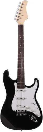 Miniatura 4 de Guitarra eléctrica de diapasón de palisandro de 39 pulgadas, kit de guitarra eléctrica para principiantes de cuerpo sólido de tamaño completo