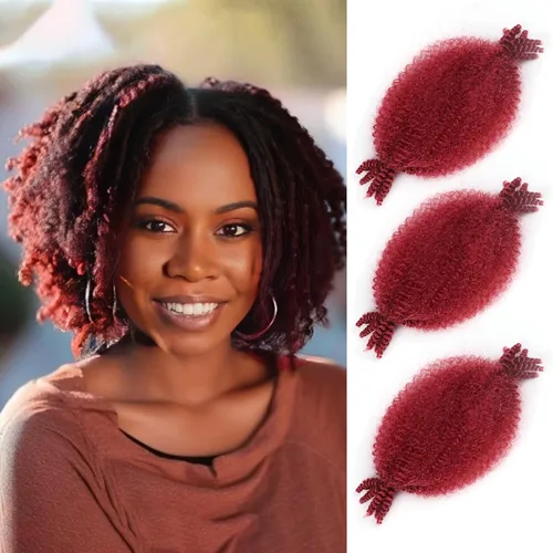 Miniatura 37 de 3 paquetes de cabello trenzado Marley Twist de 8 pulgadas, cabello afro twist elástico preseparado para rastas suaves de imitación, cabello