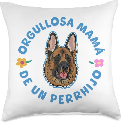 Miniatura 4 de Orgullosa mamá de un perrhijo. Versión Pastor Alemán Throw Pillow