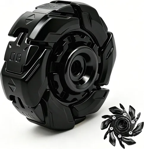 EDC Fidget Sliders - Juguetes de metal para adultos para TDAH y ansiedad, autismo, alivio del estrés, juguetes de clicker, color negro