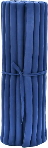Miniatura 4 de Leewadee colchón tailandés enrollable para cama de invitados, tapete de yoga, para masaje tailandés, ecológico, orgánico y natural. Cl44 - Azul