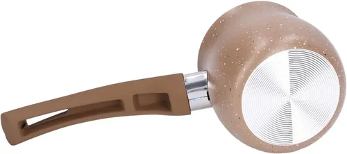 Miniatura 3 de Sartén de leche antiadherente de 3.1 in, olla de café antiquemaduras de una sola manija, sartén antiadherente, mini olla de leche de cerámica (café)