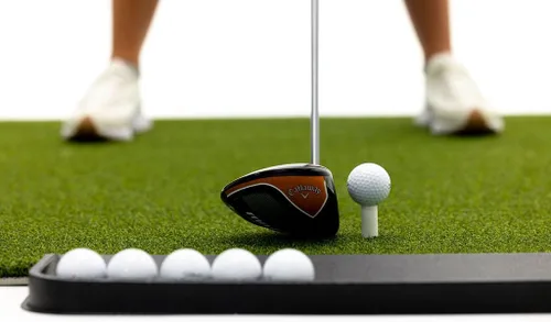 Miniatura 10 de Dura-Pro Alfombrilla de golf premium de césped para interiores y exteriores. Bandeja de regalo + 3 tees