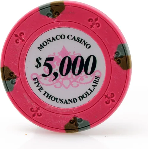 Miniatura 8 de Versa Games Monaco Casino - Fichas de póquer de arcilla en 0.48 oz - Paquete de 50 - (elegir color)