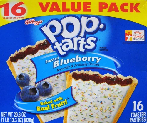 Pop-Tarts Pasteles tostadores de arándanos esmerilados (paquete de 1) 29.3 onzas