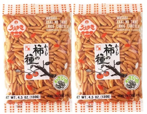 Miniatura 2 de Uegaki Beika Extra Hot Rice Cracker Kaki No Tane 4.5oz (paquete de 2)