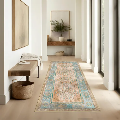 Miniatura 21 de Alfombra Boho de Ashler, alfombras de 5 x 7 pulgadas, alfombras vintage, alfombras grandes para sala de estar, dormitorio, cocina, cena, decoración