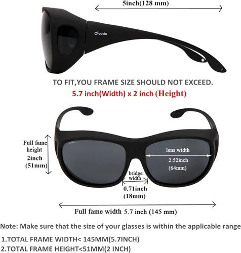 Miniatura 3 de yodo Gafas de sol ajustadas con lentes polarizadas para hombres y mujeres