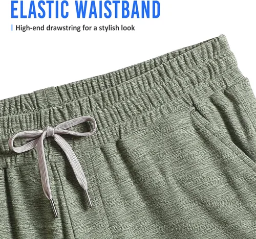 Miniatura 3 de maamgic Pantalones cortos de entrenamiento para hombre de 5 pulgadas, suaves, elásticos, para correr, gimnasio, atléticos, con bolsillos
