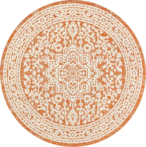 Miniatura 134 de Eyely BMS101D-28 - Alfombra de pasillo con textura de medallón de Santa Mónica Slesi, para interiores y exteriores, estilo costero, bohemio, Gris