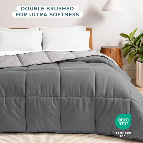 Miniatura 3 de Bare Home - Edredón Queen – Colores reversibles – Alternativa a la pluma de ganso – ultra suave – Serie 1800 Premium – Calidez para todas las 05