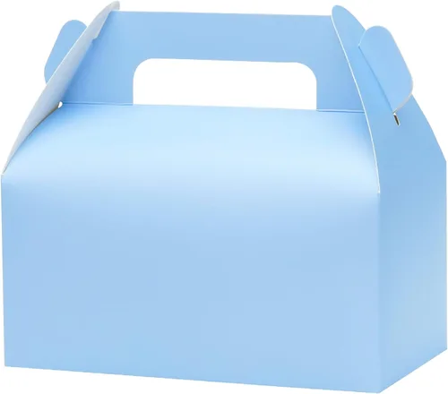 Miniatura 21 de UnicoPak Paquete de 30 cajas de regalo de fiesta a dos aguas rosadas, cajas de bolsas de regalos para golosinas, galletas, dulces, ideales