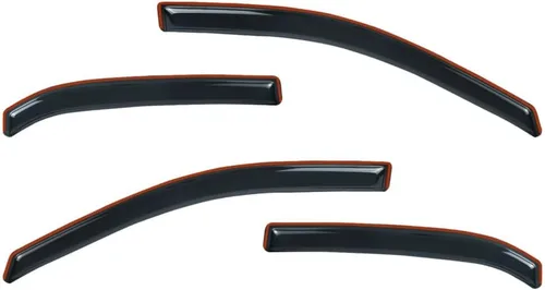 Miniatura 2 de Window Visor 8 Pieces Rain Deflector Guard Front Rear Side Channel Mount Style Modified Acrylic Dark Smoke Tint for Chevy for Equinox 2010-2017
