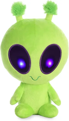 Miniatura 9 de Aurora® Interstellar Galactic Cuties™ Peluche de Alien Nebula que se Ilumina - Compañeros Cósmicos - Diversión Iluminada - Azul 8 Pulgadas