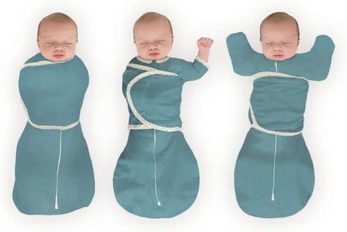 Miniatura 20 de SwaddleDesigns Saco Envolvente Omni de 6 Vías con Brazos Arriba para Recién Nacido, Más Opciones para Calmar el Reflejo de Sobresalto, Mejora