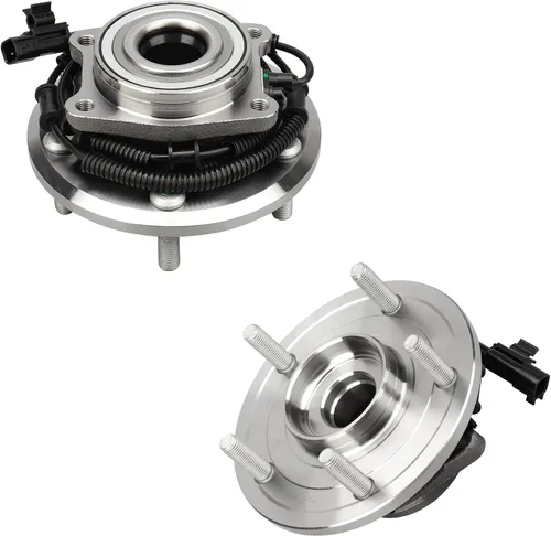 512360 Buje de rueda trasera y cojinete para Chry Town & Country/Dodge 08 09 10 11 12 Grand Caravan, 09-12 para Volkswagen Routan con ABS (par)