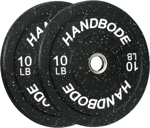 HANDBODE Placas de Parachoques de 2 Pulgadas de Alto Rebote, Juego de Placas de Peso Olímpico 45/100/160/190/260/300lb, Juego de Placas de Peso de
