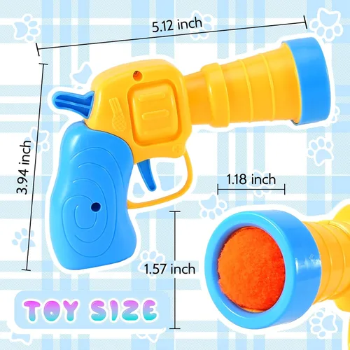 Miniatura 5 de Lanzador de Juguete de Pelota para Gatos de 21 Piezas - Incluye 20 Pelotas de Felpa Coloridas para Gatos y Emocionante Conjunto de Lanzador