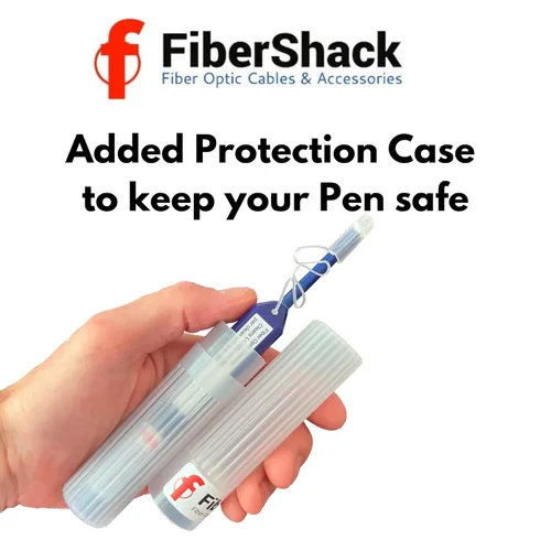 Miniatura 2 de Fibershack - Bolígrafo limpiador de fibra de 1,25 mm LC. Limpiador de fibra de un solo clic de 800+. Limpiador de conector óptico LCUPC y bolígrafo