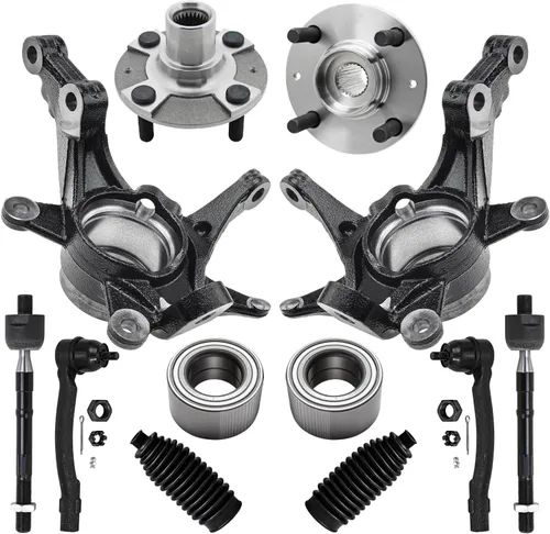Miniatura 66 de Detroit Axle - Kit de nudillos traseros izquierdo FWD para Hyundai Santa Fe 2007-2009 Veracruz 2007-2012, reemplazo del conjunto de cojinete