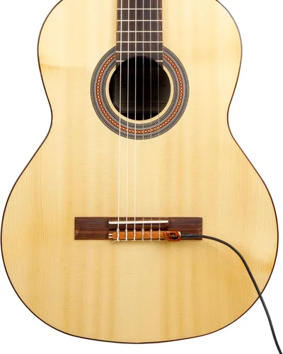 Miniatura 4 de KNA NG-1 Pastilla piezo para guitarra de cuerda de nylon, clásica, flamenca, tono acústico natural, ligera, desmontable, fácil instalación, pasiva