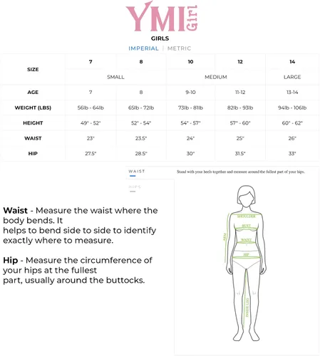 Miniatura 6 de YMI Pantalones cortos de mezclilla de tiro medio para niñas pequeñas