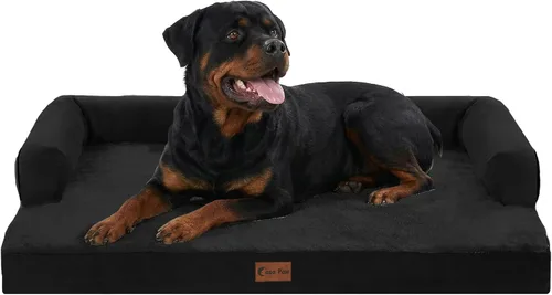 Miniatura 27 de Camas Ortopédicas para Perros de Tamaño Grande, Espuma de Celdas Impermeables tipo Huevera, Camas tipo Sofá para Perros Medianos para Jaula 35x22