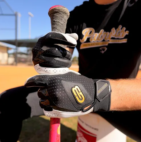 Miniatura 6 de Grip Boost Loaded - Guantes de bateo de béisbol con piel Boost Plus, tallas para adultos y jóvenes Negro