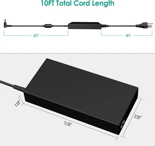 Miniatura 2 de Cargador de CA de 150 W 7.7 A para HP ZBook 15 16 17 15U 15V G3 G4 G5 G6 G8 OMEN 15 17 ZBook Create Fury 15 17 G7 Victus 15 ADP-150XB B 740243-001