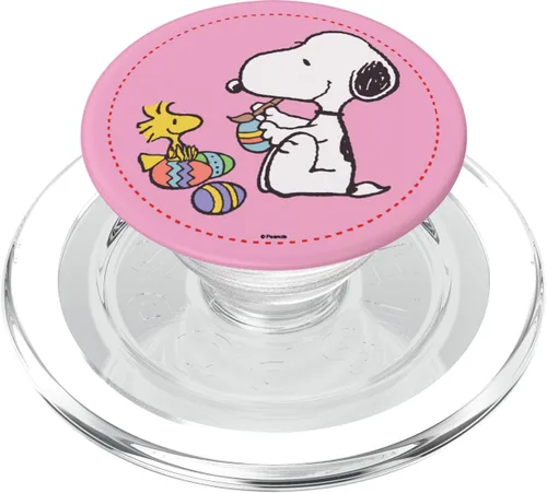 Miniatura 8 de Cacahuetes Snoopy y Woodstock Huevos de Pascua PopSockets intercambiables PopGrip